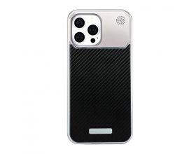 Чехол для iPhone 16 Pro max MOSBROS Carbon fiber  (Черный)