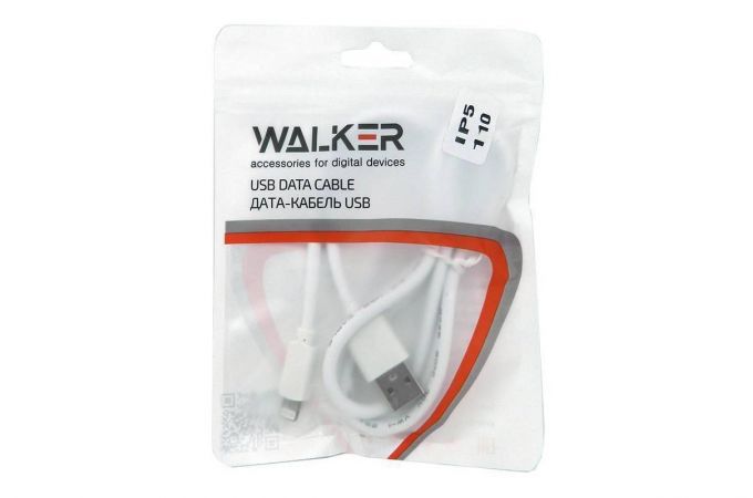 USB D.CABLE Apple iPhone 5/6/7 Walker C110 белый (русифицированная упаковка)