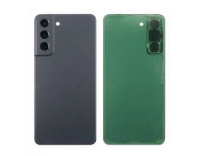 Задняя крышка для Samsung G991B Galaxy S21 + стекло камеры (серый) + проклейка HQ