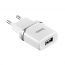 Сетевое зарядное устройство USB + кабель Lightning HOCO C11 1000 mAh(белый)