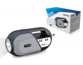 Портативная беспроводная колонка Smartbuy BLINK, 5Вт, Фонарь, Bluetooth, MP3, FM-радио, (арт.SBS-5070) (черный)