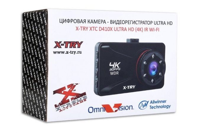 Автовидеорегистратор X-TRY XTC D4100 4К  WI-FI