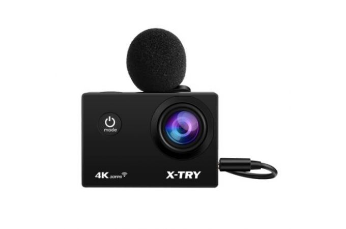 Автовидеорегистратор X-TRY XTC186 MAXIMAL 4K Wi-Fi   Экшн-камера