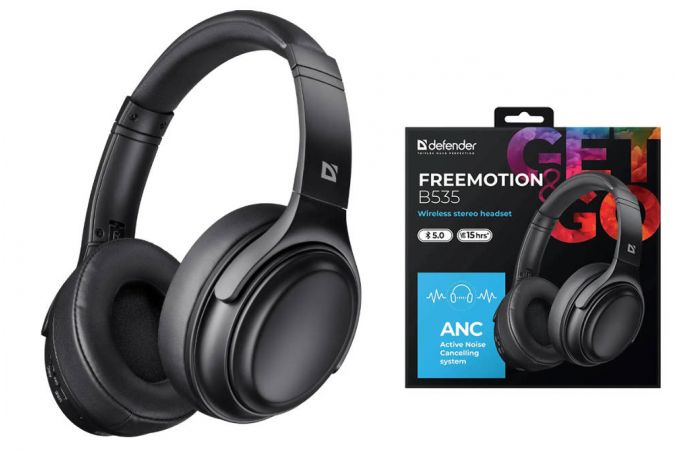 Bluetooth наушники Defender FreeMotion B535 черные