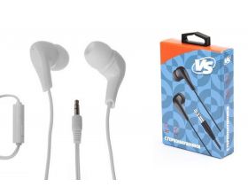 Наушники вакуумные проводные Perfeo VS с микрофоном VS-HSWH_B (белый)