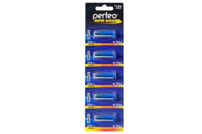 Батарейка алкалиновая 27A Perfeo 5BL (блистер 5 штук)