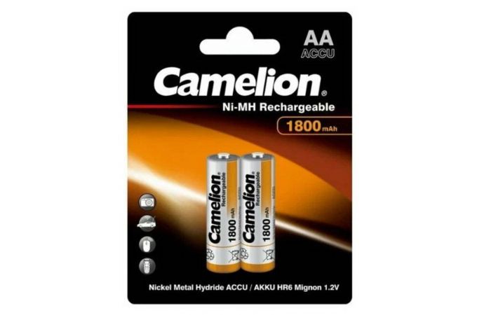 Аккумулятор Ni-Mh Camelion AA 1800mAh/2BL (цена за блистер 2 шт)