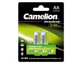 Аккумулятор Ni-Mh Camelion AlwaysReady AA 2100mAh/2BL (цена за блистер 2 шт)