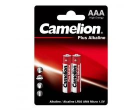 Батарейка алкалиновая Camelion LR03 AAA /2BL  Plus Alkaline (цена за блистер 2 шт)