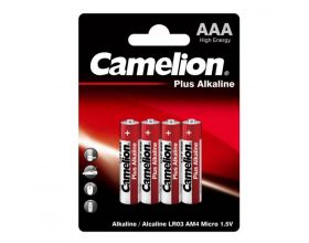 Батарейка алкалиновая Camelion LR03 AAA /4BL  Plus Alkaline (цена за блистер 4 шт)