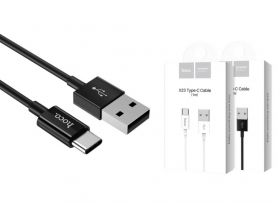 Кабель USB - USB Type-C HOCO X23, 3A (черный) 1м