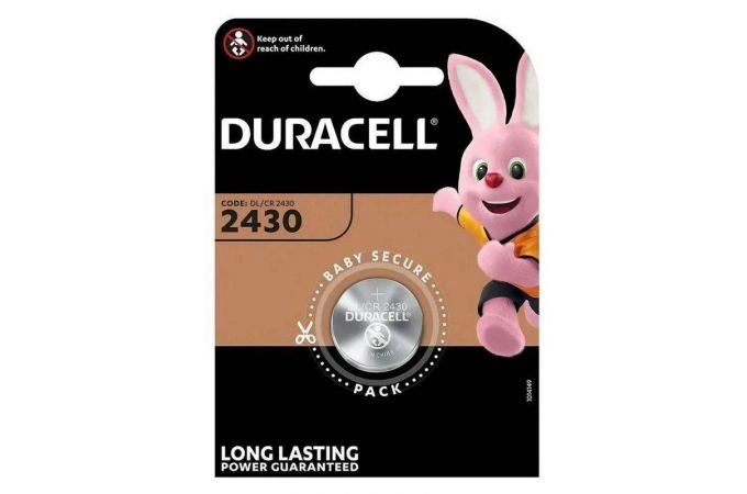 Батарейка литиевая Duracell CR2430/1BL