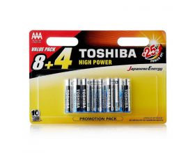 Батарейка алкалиновая Toshiba LR03 AAA/12BL (цена за блистер 12 шт)