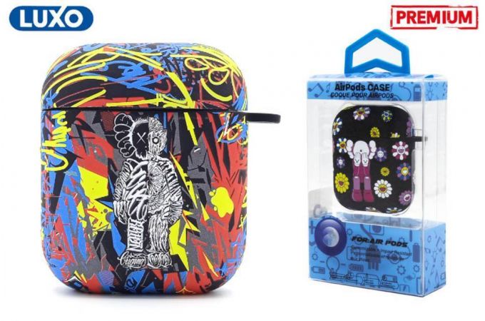 Чехол для наушников LUXO KAWS для Apple AirPods 1-2 Рисунок A192