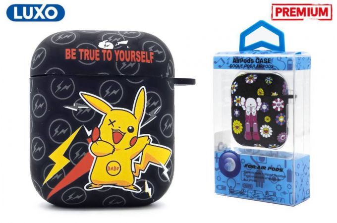 Чехол для наушников LUXO KAWS для Apple AirPods 1-2 Рисунок A194