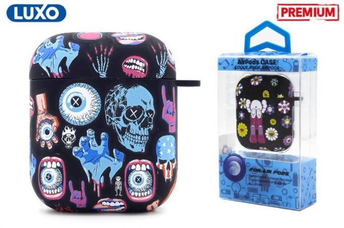 Чехол для наушников LUXO KAWS для Apple AirPods 1-2 Рисунок A193