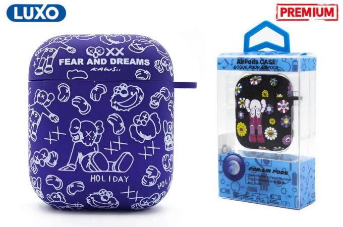 Чехол для наушников LUXO KAWS для Apple AirPods 1-2 Рисунок A200-3