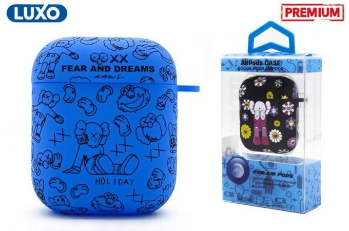 Чехол для наушников LUXO KAWS для Apple AirPods 1-2 Рисунок A200-2