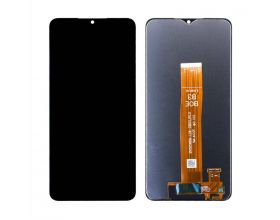 Дисплей для Samsung A127F Galaxy A12 Nacho Black (черный) в сборе с тачскрином (ревизия SM-A127F R0.0) + рамка, org (орг)