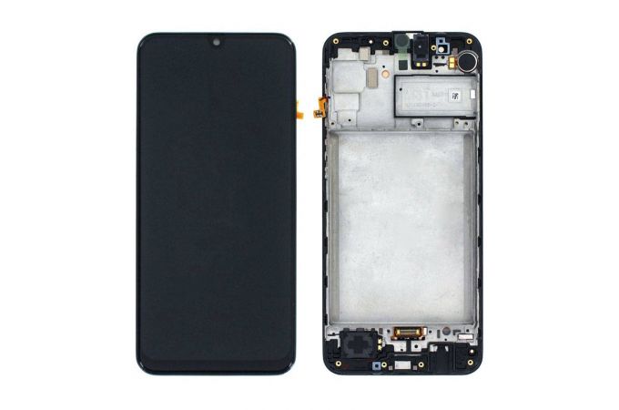 Дисплей для Samsung M315F Galaxy M31 Black в сборе с тачскрином + рамка (переклейка)