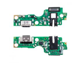 Шлейф для Infinix Hot 50 4G (X6882) с разъемом зарядки + разъем гарнитуры (плата)