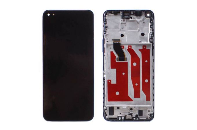 Дисплей для Huawei Honor 50 Lite (NTN-LX1)/ Nova 8i (NEN-LX1) в сборе с тачскрином + рамка (серебро) org