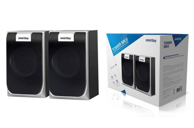 Акустическая система 2.0 SmartBuy TOWER MKII, 6Вт, Bluetooth, MP3, SBS-950 (черный)