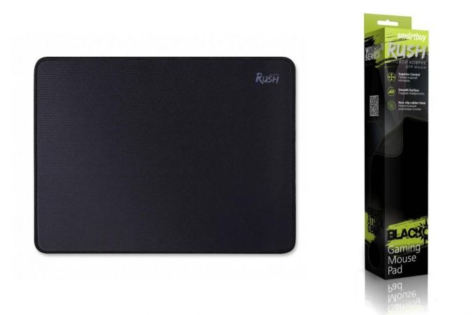Коврик для мышки игровой Smartbuy RUSH Blackout (черный M-size, SBMP-01G-K)