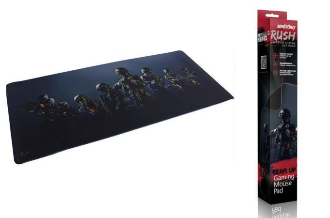 Коврик для мышки игровой Smartbuy RUSH Gear Up (XXL-size, SBMP-21G-GU)