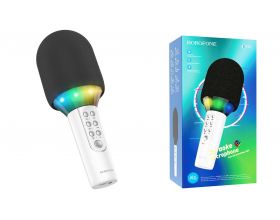 Караоке микрофон BOROFONE BFK2 Elf karaoke microphone (белый)