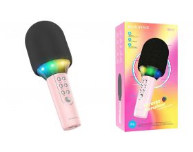 Караоке микрофон BOROFONE BFK2 Elf karaoke microphone (розовый)