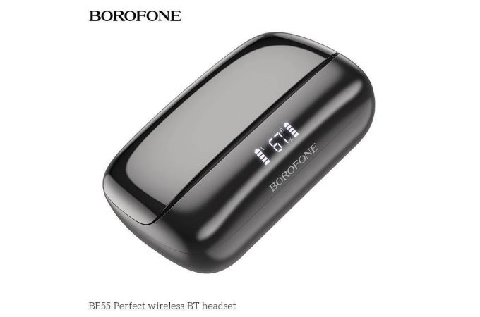 Наушники вакуумные беспроводные BOROFONE BE55 Perfect wireless BT headset Bluetooth (черный)