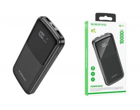 Универсальный дополнительный аккумулятор Power Bank BOROFONE BJ17 Oceanic digital (10000 mAh) (черный)