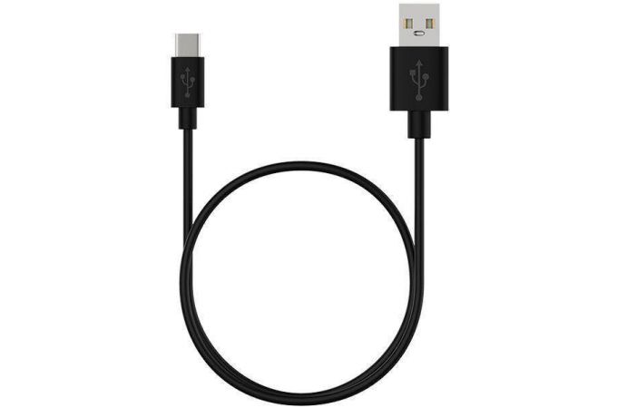 Кабель USB - USB Type-C Maxvi (MC-02 UP) 3A (черный) 1м