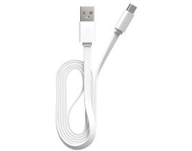Кабель USB - USB Type-C Maxvi (MC-02F) 2A (белый) 1м