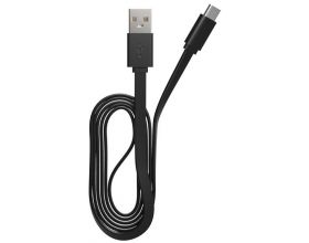 Кабель USB - USB Type-C Maxvi (MC-02F) 2A (черный) 1м