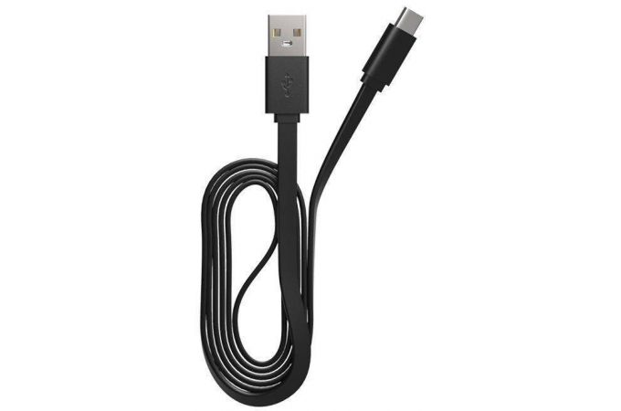 Кабель USB - USB Type-C Maxvi (MC-02F) 2A (черный) 1м