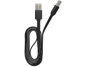 Кабель USB - USB Type-C Maxvi 2A (MC-02LF) (черный) 1м