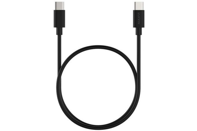 Кабель USB Type-C - USB Type-C Maxvi (MC-20) 2A (черный) 1м