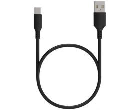 Кабель USB - USB Type-C Maxvi (MC-A02 UP) 3A (черный) 1м