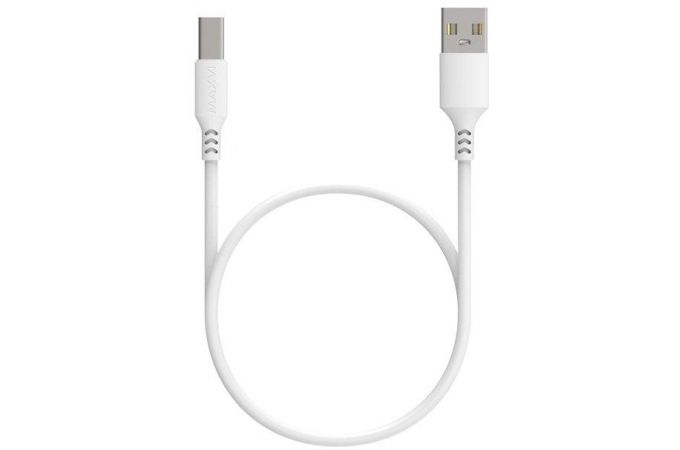 Кабель USB - USB Type-C Maxvi (MC-A02L) 2A (белый) 1м