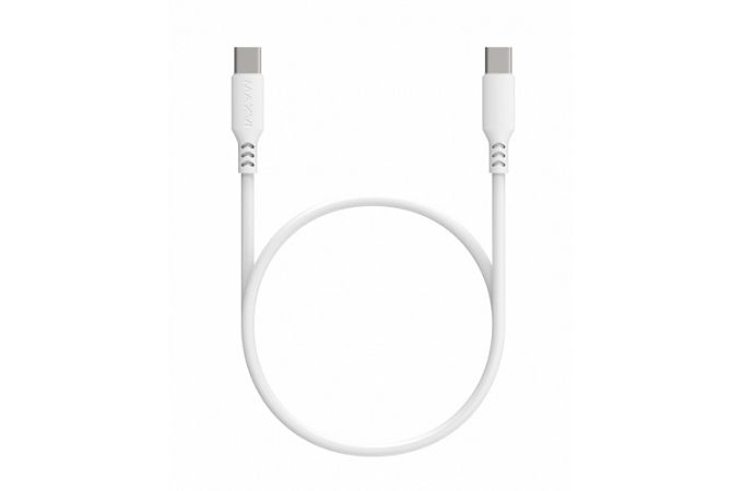 Кабель USB Type-C - USB Type-C Maxvi (MC-A20) 2A (белый) 1м