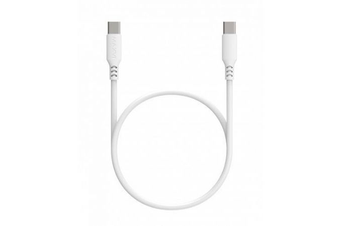 Кабель USB Type-C - USB Type-C Maxvi (MC-A20) 2A (белый) 1м