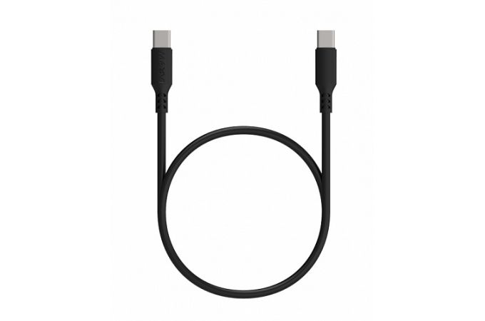 Кабель USB Type-C - USB Type-C Maxvi (MC-A20) 2A (черный) 1м