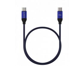 Кабель USB Type-C - USB Type-C Maxvi (MCw-100TT) 5A (синий) 1,2м