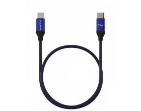 Кабель USB Type-C - USB Type-C Maxvi (MCw-60TT) 3A (синий) 1,2м