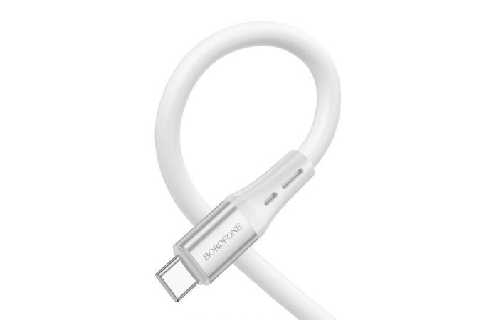 Кабель USB - Lightning BOROFONE BX88 2,4A (белый) 1м (силиконовый)