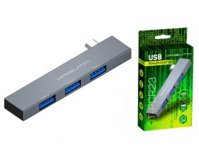 Разветвитель USB HUB Орбита OT-PCR23 USB 2.0/3.0 (3*USB) (серый)