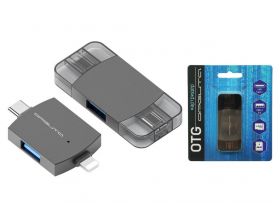 Картридер Орбита OT-PCR26 картридер OTG (USB, Lightning, Type-C)