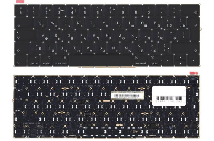 Клавиатура для ноутбука Apple MacBook Pro Retina 13; A1989 15; A1990 2018 большой Enter черная